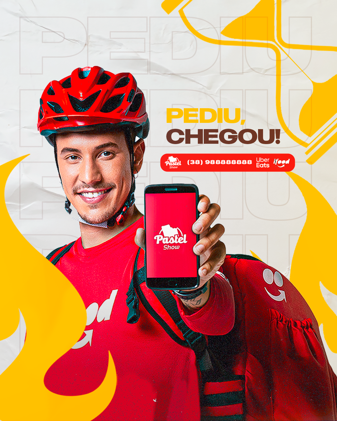 Pediu chegou